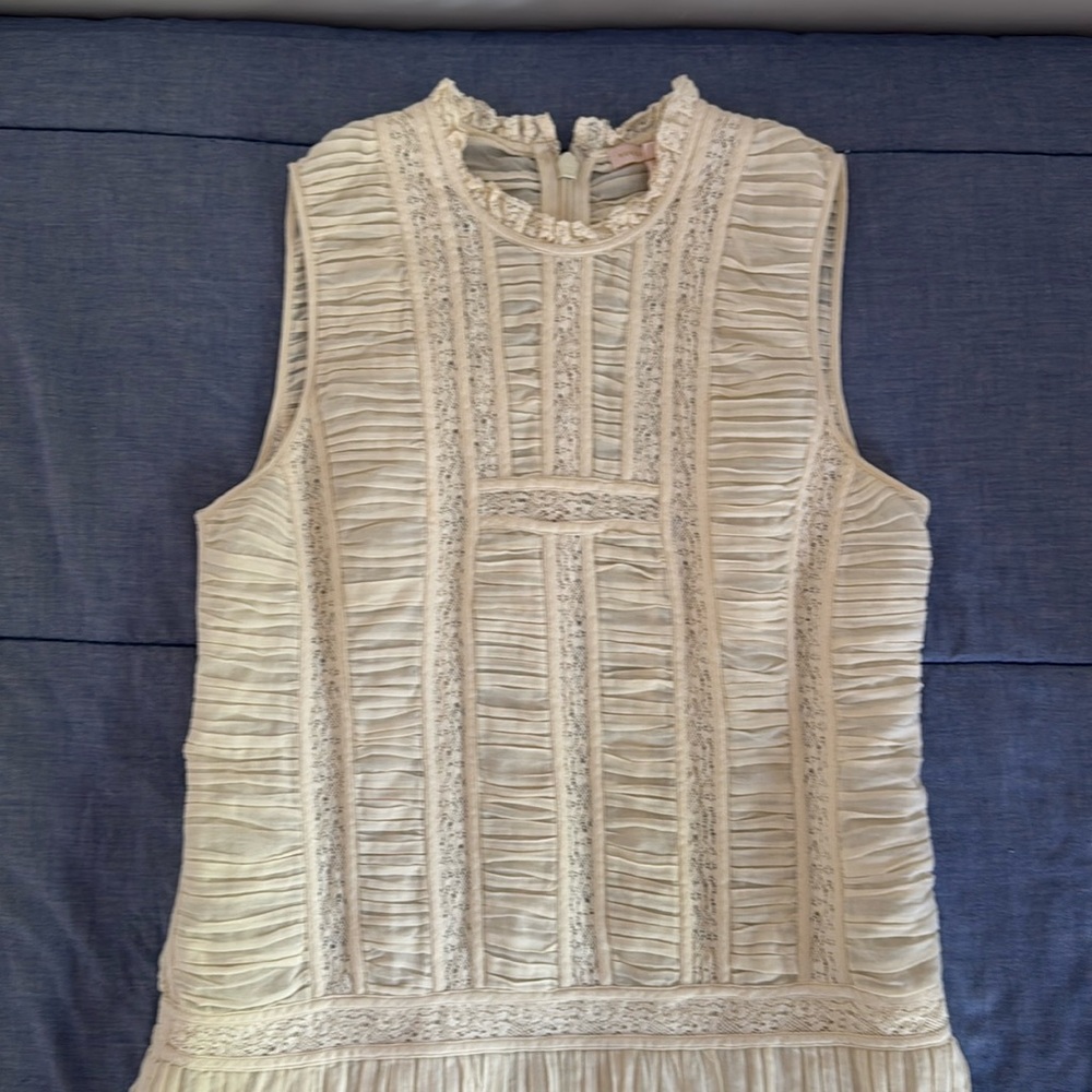 Rebecca Taylor 00 cream mini dress